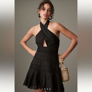 Endless Rose Halter Linen Lace Dress